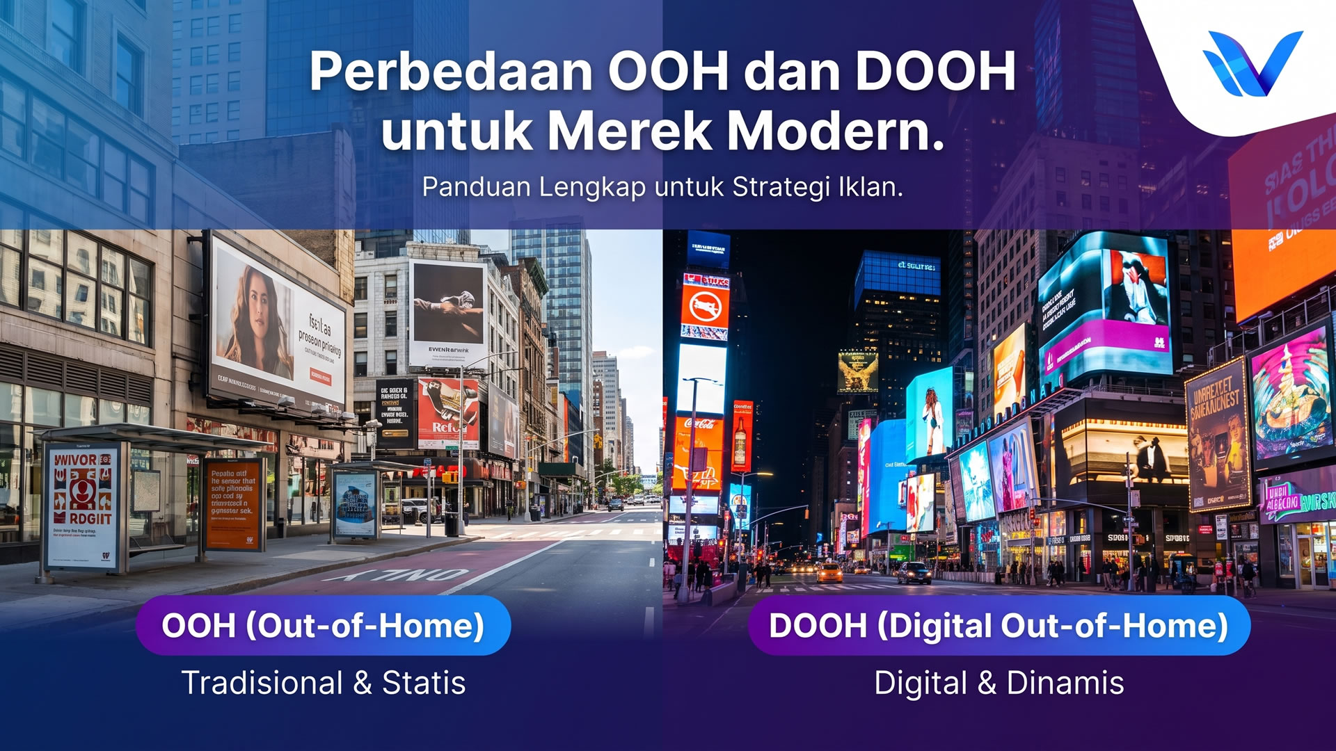 Perbedaan OOH dan DOOH untuk Brand Modern